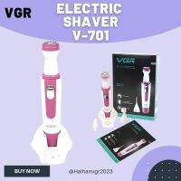 VGR  เครื่องโกนขนไฟฟ้า รุ่น V-701 เครื่องกำจัดขนไฟฟ้ากำจัดขน อุปกรณ์โกนขน 2 IN 1 แบบใส่ถ่าน สีชมพู เหมาะสำหรับผู้หญิง (มีสินค้าพร้อมส่ง)