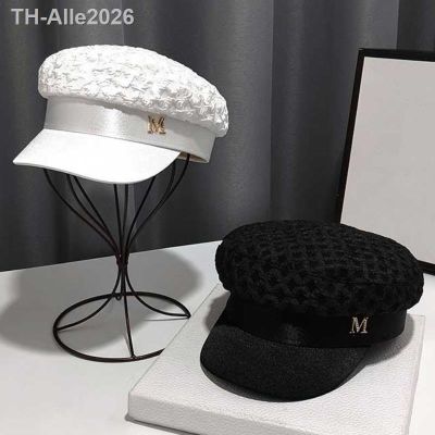 ◐☬ 2021 Hats Fashion Mesh Seersucker Patchwork Newsboy Caps with Female Gorras for