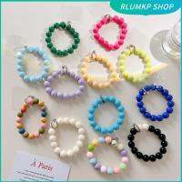 ร้าน GYHTEP ลูกปัดโลหะซิลิกาเจลสายโทรศัพท์สีลูกอมน่ารักสายห้อยสีทึบมีแบรนด์พวงกุญแจห้อยกระเป๋าโทรศัพท์มือถือลูกปัดสร้อยข้อมือ