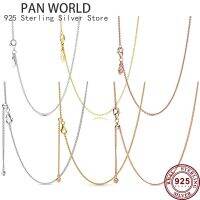 Hot 925 Sterling Silver Fashion Versatile Clavicle Chain Womens Necklace Is Suitable For The Original pan Pendant Jewelry