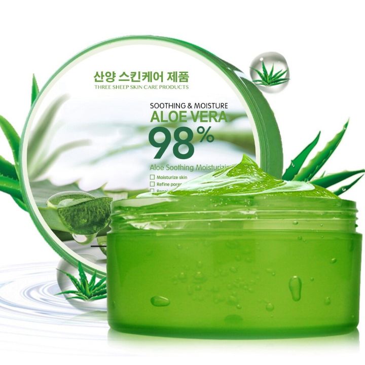 เจลว่านหางจระเข้-98-aloe-vera-ช่วย-บำรุงผิวพรรณให้ชุ่มชื้น300g