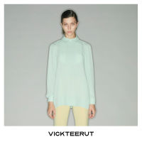 VICKTEERUT (ราคาปกติ 5,800-.) Long Sleeve Bib Blouse เสื้อแขนยาว ผ้าเครป