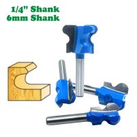 1PC 1/4－6.35MM 6MM Shank Milling Cutter ไม้แกะสลัก Double Finger Router Bits สําหรับเครื่องตัดมิลลิ่งไม้บิตเครื่องมืองานไม้