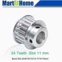 【CW】 Aluminum Timing Pulley XL24 24T Teeth Slot Width 11mm type 28/30mm Bore 6 15mm for Printer