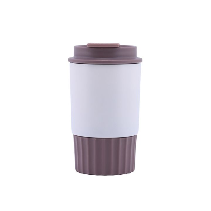 ร้อน-w-360มิลลิลิตรถ้วยกาแฟสแตนเลสน้ำผลไม้นมชาแก้วนำมาใช้ใหม่แก้วเคลือบแก้วกาแฟถ้วยพลาสติกดื่มขวดจัดส่งฟรี