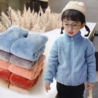 CROAL CHERIE Kids Winter Fleece Jackets For Boys Girls Parkas Clothes Warm Velvet Teen Clothes Winter Autumn Children Outerwear