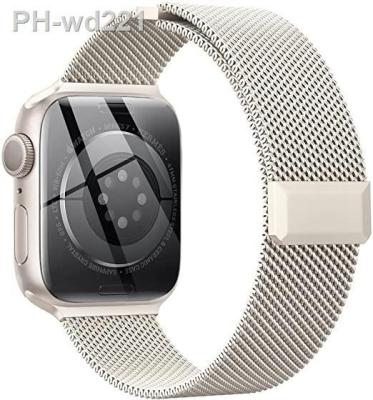 ☢❀ Strap For Apple watch ultra band 49mm 44mm 40mm 45mm 41mm 42mm 38mm 45 mm correa Milanese Loop bracelet iWatch series 3 6 se 7 8