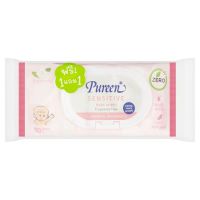 ?จัดโปร !!!? เพียวรีน ผ้าเช็ดทำความสะอาดผิว สูตรเซนซิทีฟ 80 แผ่น Pureen Sensitive Baby Wipes 80 Sheets