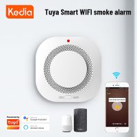 Kedia Tuya Zigbee Wifi Smoke Detector Sensor Alarm Fire Smart Smoke Detector Wifi Fire Protection Home Security Alarm Smart Life