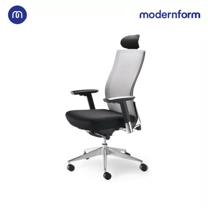 modernform-เก้าอี้สำนักงาน-รุ่น-series15-พนักพิงหุ้มด้วยตาข่าย-เบาะผ้าสีดำ-พนักพิงสูง-เก้าอี้ทำงาน-เก้าอี้ออฟฟิศ-เก้าอี้ผู้บริหาร-ที่รองรับแผ่นหลังได้ดีเป็นพิเศษ-ปรับที่วางแขนได้-3-ทิศทางปรับล็อคเอนพน