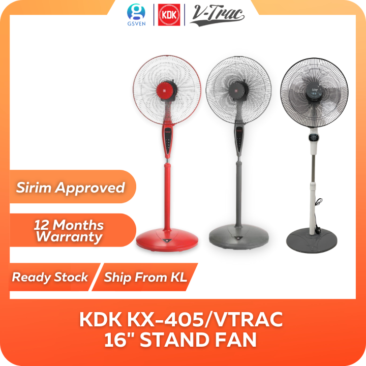 KDK KX405 / VTRAC Stand Fans with Flexible Neck Adjustment & On / Off
