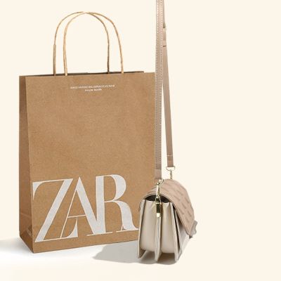 Zaraโฮมเมด Zara2023กระเป๋า Joker สำหรับผู้หญิงรู้สึกเหมือนเป็นวาฟเฟิลขนาดเล็กขนมปังเล็กๆที่ไหล่ข้างเดียวกระเป๋าถือหนังบรรจุภัณฑ์แบบดั้งเดิมทั้งหมด