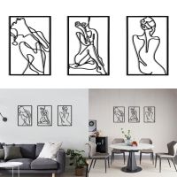 โลหะ Minimalist ผู้หญิงกรอบป้าย Wall Art Decor จี้แบบแขวนได้อุปกรณ์เสริมเทศกาลวันหยุด Present