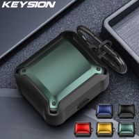 KEYSION Bluetooth Earphone Case for Sony LinkBuds Silicone+PC With Metal Hook Shockproof Protection Cover for Sony LinkBuds