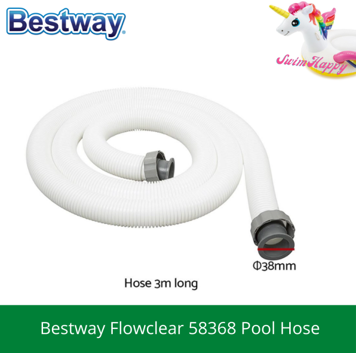 SwimHappy Bestway Flowclear 58368 Pool Pump Hose for Intex and Bestway Cartridge Filter Pump