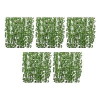 60Pcs Artificial Ivy Vine Hanging Garland False Leaf Vine Family Garden Wedding Wall Decoration, 84 Feet, Green