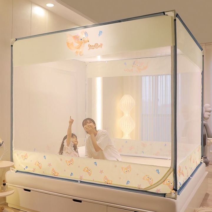 2023-new-mosquito-net-home-bedroom-fully-enclosed-advanced-anti-fall-childrens-baby-bed-sheet