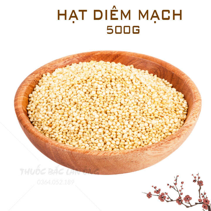 Hạt diêm mạch hữu cơ 500g ( Hạt quinoa trắng làm ngũ cốc dinh dưỡng