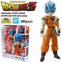 Model โมเดล งานแท้ 100% แมวทอง Bandai S.H.Figuarts Dragon Ball Super Z แซด ดราก้อนบอล ซุปเปอร์ ไซย่า บลู ก็อด God Blue Saiyan Son Gokou Goku ซง โกคู โงกุน Ver Original from Japan Figma ฟิกม่า Anime ขยับแขน-ขาได้ อนิเมะ มังงะ manga Figure ฟิกเกอร์