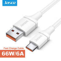 Jasoz 66วัตต์6A อย่างรวดเร็วชาร์จ USB Type C เคเบิ้ล USB A สายข้อมูลความเร็วสูงสำหรับหัวเว่ยเกียรติ Xiaomi Oppo ศัพท์มือถือชาร์จสายเคเบิ้ล