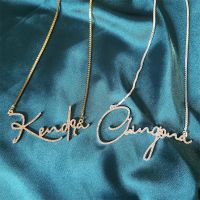 ✿  Personalized Pendant Custom Name Necklace for Gold Nameplate Jewelry
