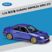 Willy welly1:24 Subaru Panther WRX STI จำลองล้อแม็กรถยนต์รุ่นคอลเลกชันของขวัญเครื่องประดับ 3875