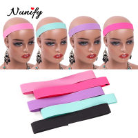 Nunify 6Pcs Wig Headband For Edges 3Cm Width 60Cm Length Elastic Band For Wigs To Lay Edges Pink Purple Elastic Melt Band