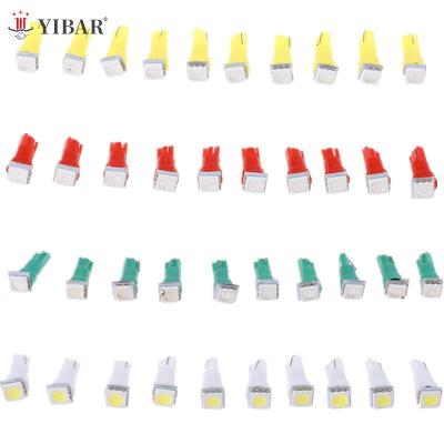 【CW】DIC 20Pcs T5 5050 1SMD Instrument Light bulbs 24V DC Wedge LED White Green Yellow Pink Red Blue Car Auto Dashboards Gauge Lamp