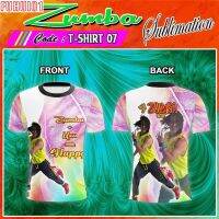 Zumba เสื้อยืดแขนสั้นสำหรับ WOMEN-TSHIRT 3D,ใหม่เสื้อยืดแขนสั้นระบายอากาศเสื้อสำหรับสกรีนงานหมึกซับลิเมชั่นเต็มตัวสำหรับหน้าร้อน [รหัส: 02]