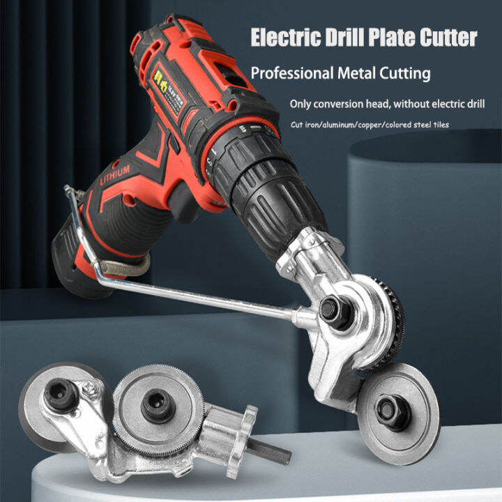 Electric Drill Plate Cutter Hand Electric Drill, Conversion To Metal