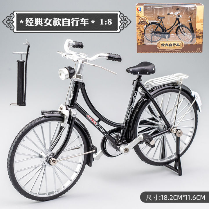 alloy-bicycle-decoration-simulation-1-8-creative-28-big-rod-childrens-toy-retro-bicycle-model-chenghai-batch