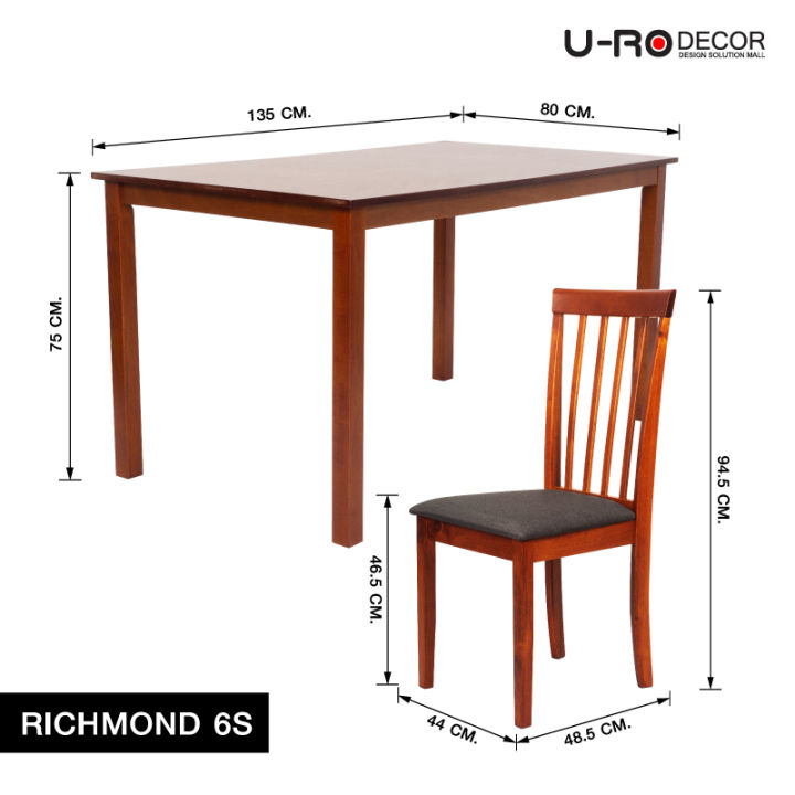 u-ro-decor-รุ่น-richmond-ริชมอนด์-ชุดโต๊ะรับประทานอาหาร-6-ที่นั่ง-โต๊ะ-1-ตัว-เก้าอี้-6-ตัว-โต๊ะกินข้าว-6-ที่นั่ง-dining-set