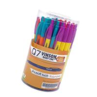 ปากกา Bepen Q7 vinson easy oil pen ปากกาน้ำเงิน 0.5 (50ด้าม) ปากกาลูกลื่น ปากกากด