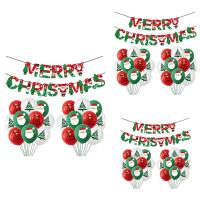 Balloons Christmas Party Paper Banner Decorations for Home New Year