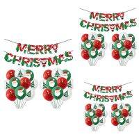 L7Merry Christmas Balloons Christmas Party Christmas Tree Paper Banner Decorations for Home New Year