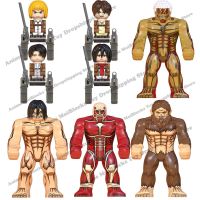 ป่าร้อน LIN431 - ❣ blocks WM6148 on anime cartoon bricks mini action toy figures building Erem Jaeger Armin Mikasa doll