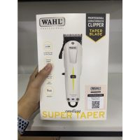 สีขาว ปัตตาเลี่ยน Wahl Super Taper Cordless เครืองศูนย์ รับประกัน 1 ปีเต็ม เครื่องมือช่างตัดผม