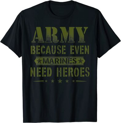 Funny US Army Heroes T-Shirt Gift Soldier USA  T-Shirt Cool Cotton Men Tops Shirts Casual Newest Top T-shirts