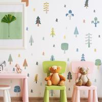 Nordic Cartoon Tree DIY Wall Stickers for Kids room Bedroom Living room Nursery Room Decor Vinyl Wall Decals Art Wall Posters Stickers