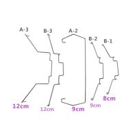 【YF】 Fan Clip 8/ 9/ 12 cm Mounting On CPU Coolers Steel Easy Smooth To Build 2pcs