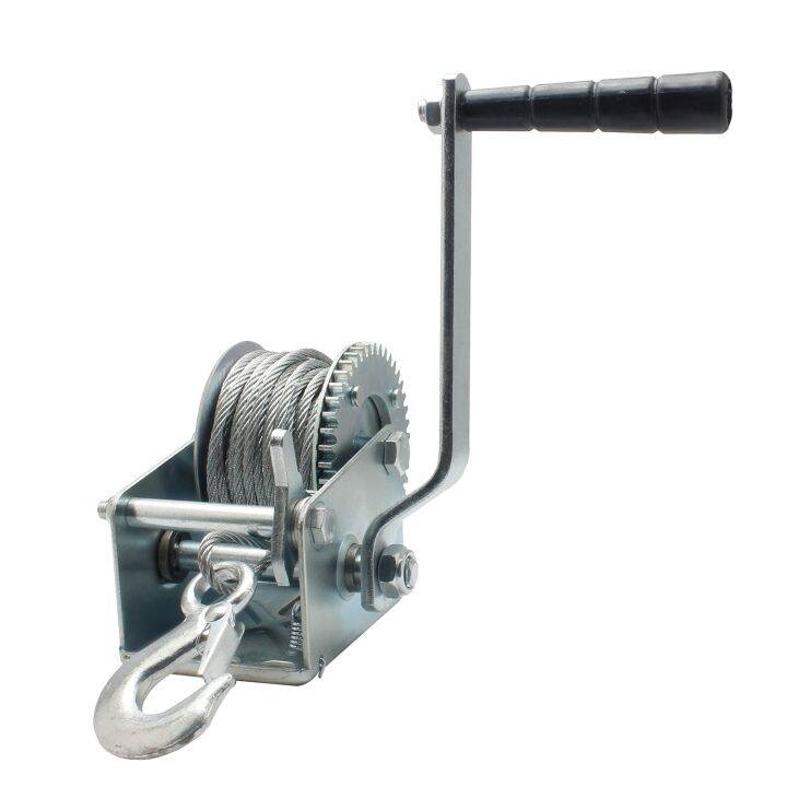 800lb 1200lb 2000lb Alloy Steel Cable Hand Winch Crank Gear Winch ATV ...