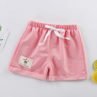 Summer Baby Boys Girls Solid Color Cotton Shorts Kids Casual Beach Shorts 1-5Y