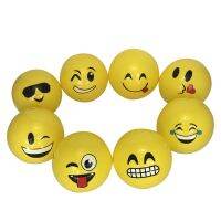 【YF】۞✈✲  16cm Colorful Kids Inflatable Children Smiley Large Developmental Bouncing Balls Interactive Games