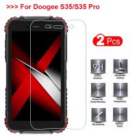 （ ATV ）2ชิ้นสำหรับ Doogee S35Glass ปกคลุมสำหรับ Cristal Doogee S35S35Pro ฟิล์มป้องกันหน้าจอโทรศัพท์