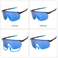 ✢♕○ TR90 Mens Cycling Sunglasses Bicycle Glasses Polarized 4 Lenses Sports Parts for Women Riding Cycling Bike Sun Glasses Eyewear