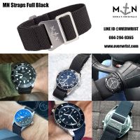 สายนาฬิกา สายผ้านาโต้ 20mm OVERWRIST MN STRAPS BLACK OP FULL BLACK ขนาด 20mm