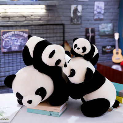 Hittime 9/15/25/35/45cm Panda Plush Flexible Cloth Toy Lovely Bear Sitting Kids Baby Soft Cloth Toy For Christmas New Year Home Decoration
