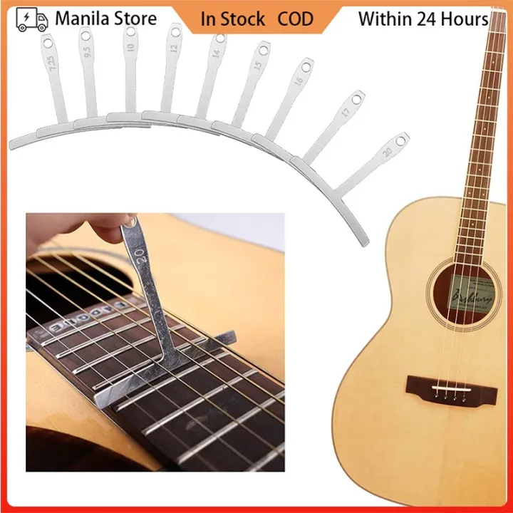 9pcsset Guitar Under string radius gauge String Gauges Luthier Tools