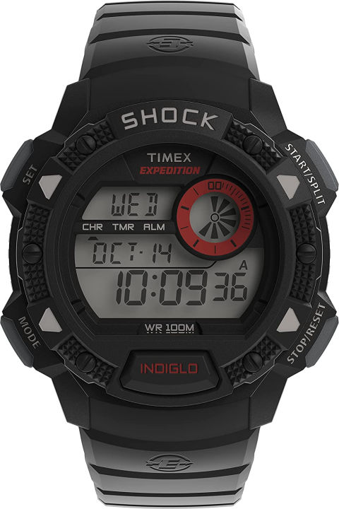 Timex Expedition Base Shock Watch Black | Lazada.co.th