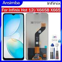 Ansimba Original 6.6นิ้ว IPS LCD สำหรับ Infinix สัมผัสหน้าจอ LCD 12i หน้าจอดิจิตอลแทนการประกอบสำหรับ Infinix X665B 12i ร้อนหน้าจอแสดงผล X665